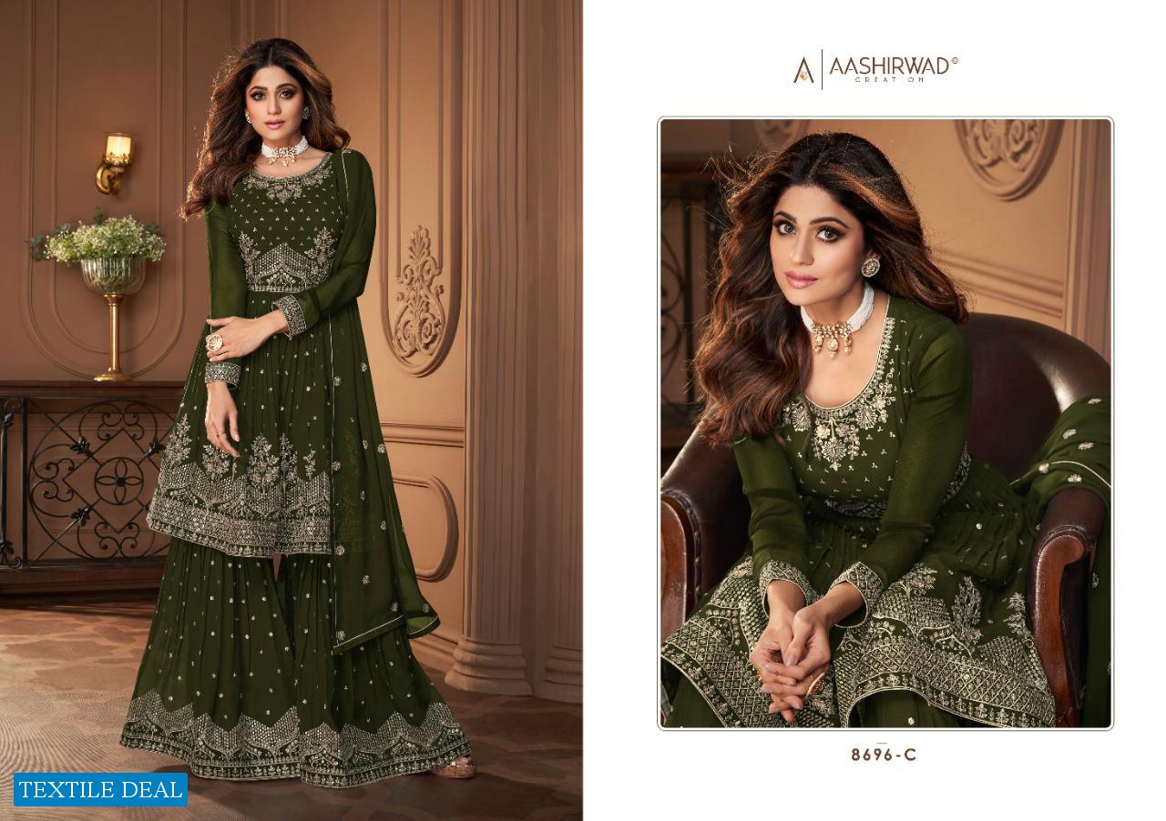 Aashirwad Heroine Gold Wholesale Designer Salwar Kameez