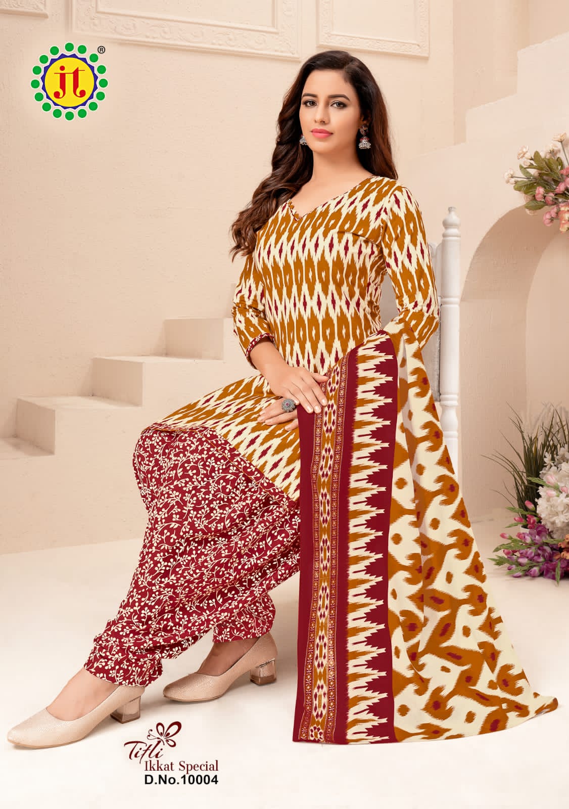 JT Titli Ikat Special Vol-10 Wholesale Unstitched Dress Material