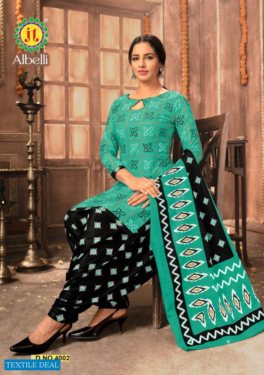 JT Albeli Vol-4 Wholesale Pure Cotton Printed Dress Material