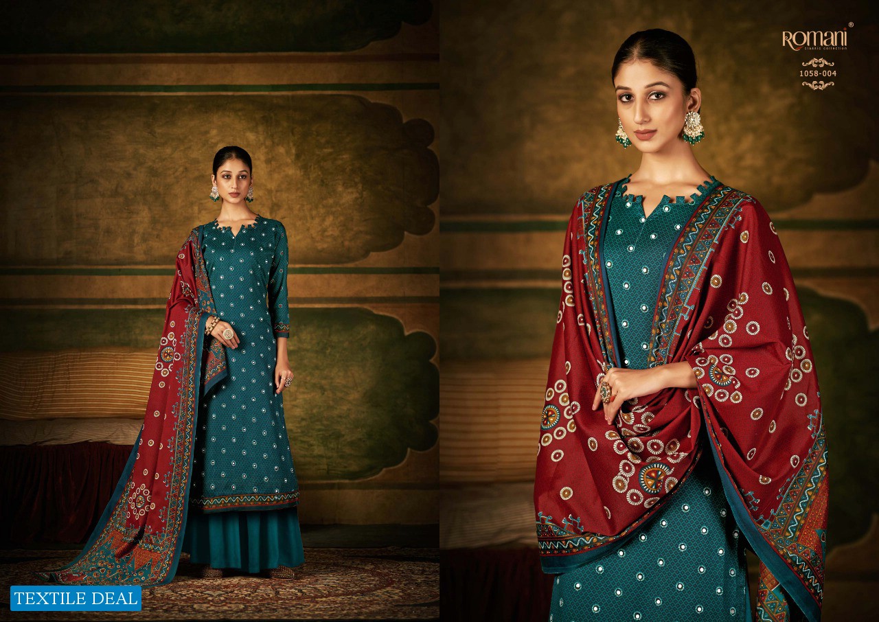 Romani Alfaaz Wholesale Pashmina Spun With Mirror Hand Work Winter Dress