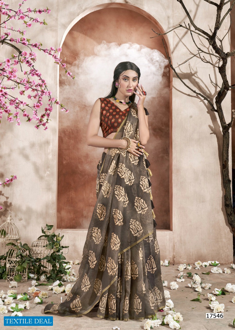 Triveni Umika Wholesale Cotton Printed Indian Sarees