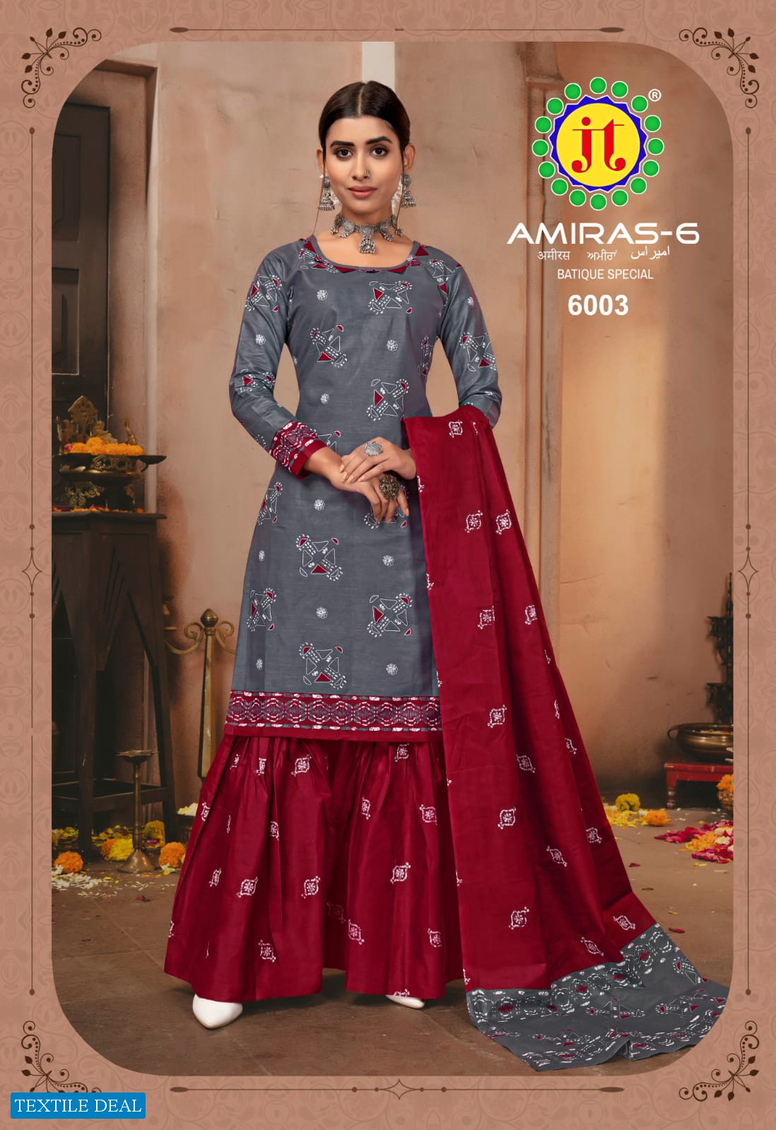 JT Amiras Vol-6 Wholesale Pure Cotton Printed Dress Material