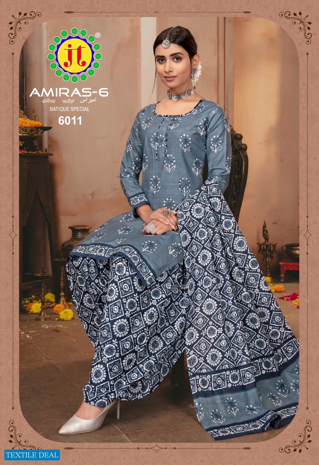 JT Amiras Vol-6 Wholesale Pure Cotton Printed Dress Material