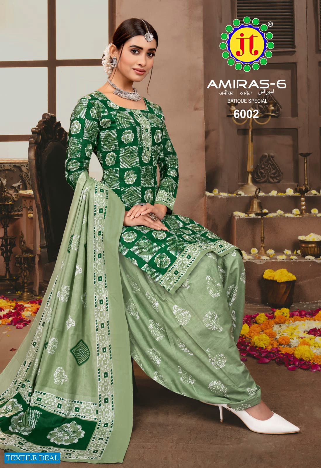 JT Amiras Vol-6 Wholesale Pure Cotton Printed Dress Material