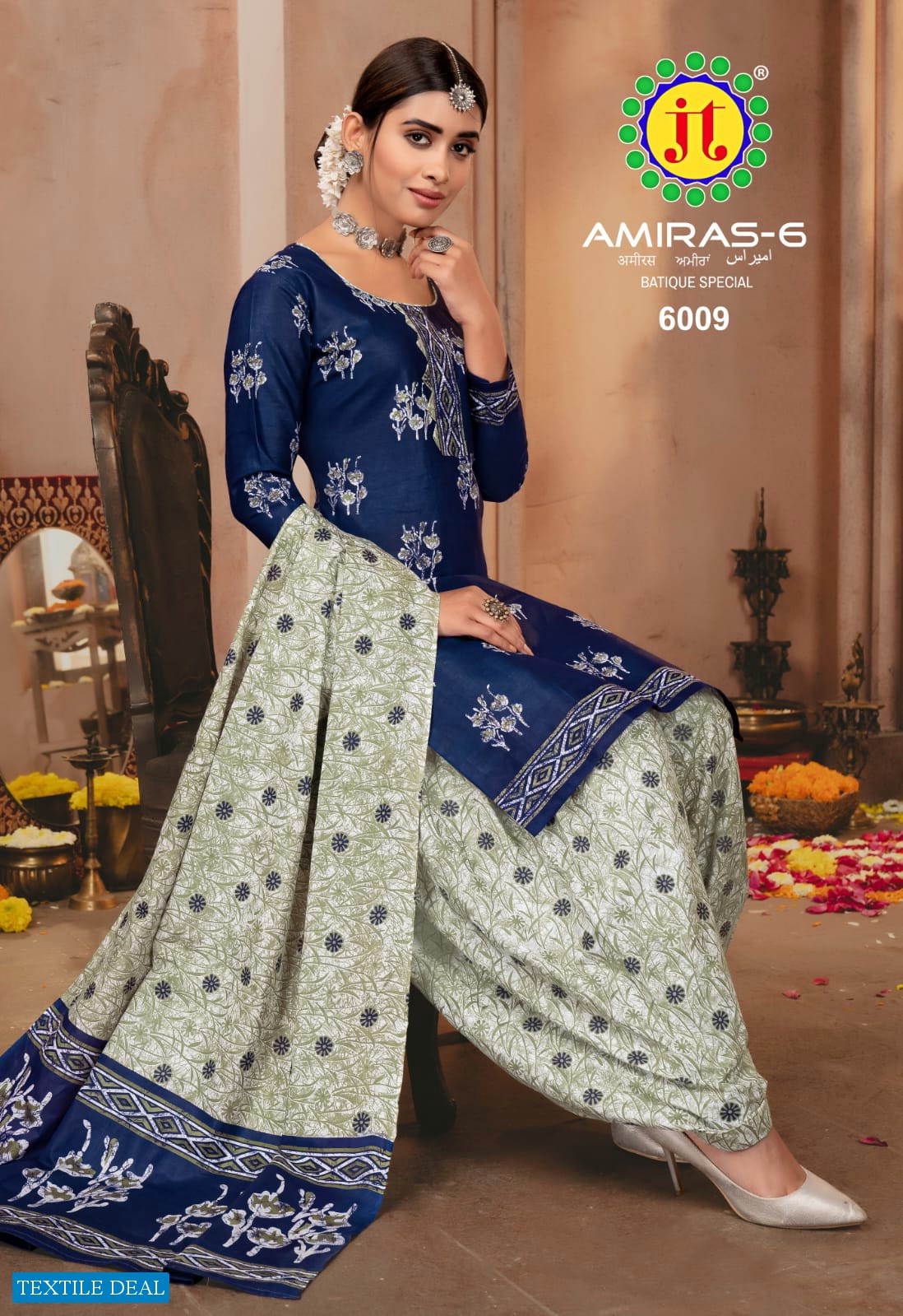 JT Amiras Vol-6 Wholesale Pure Cotton Printed Dress Material