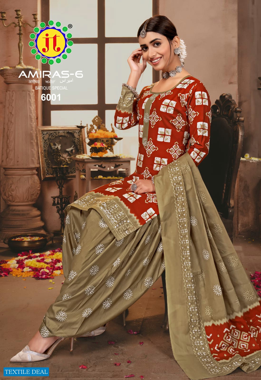 JT Amiras Vol-6 Wholesale Pure Cotton Printed Dress Material