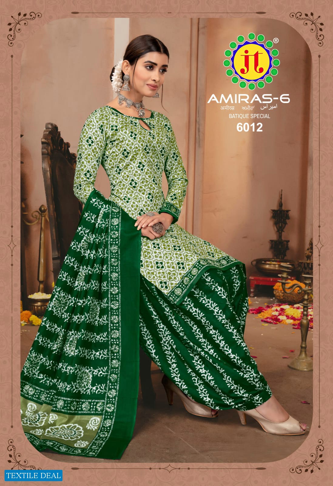 JT Amiras Vol-6 Wholesale Pure Cotton Printed Dress Material