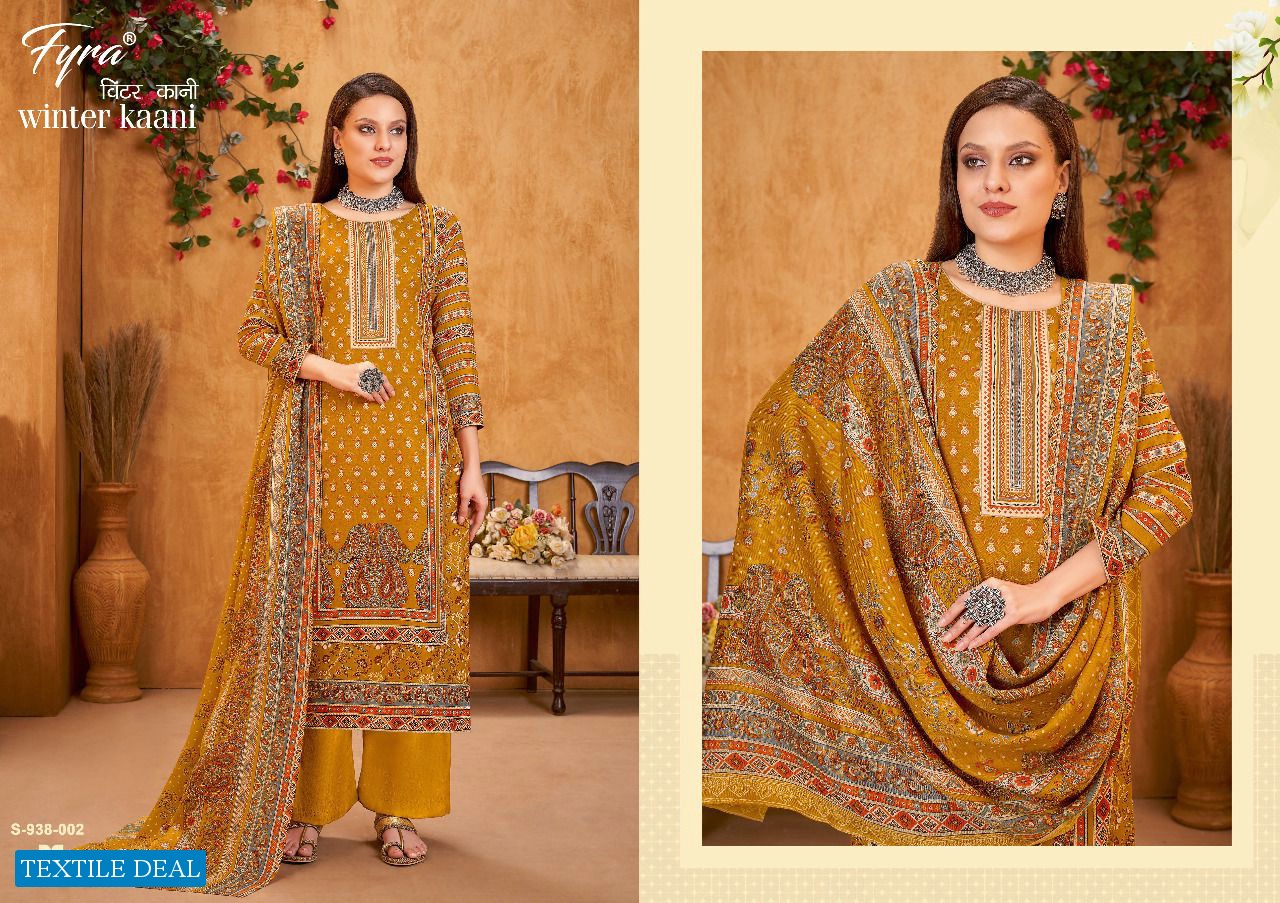 Fyra Winter Kaani Wholesale Pure Wool Pashmina With Swarovski Diamond Work Winter Dress