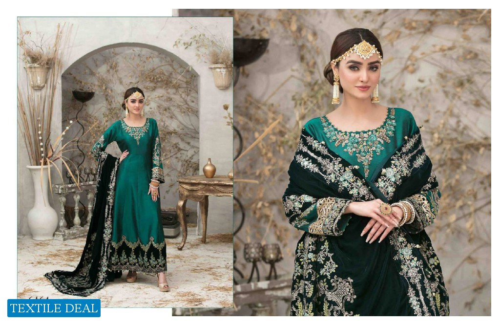 Tawakkal Grande Velvet Shirt And Fancy Dupatta Pakistani Salwar Suits