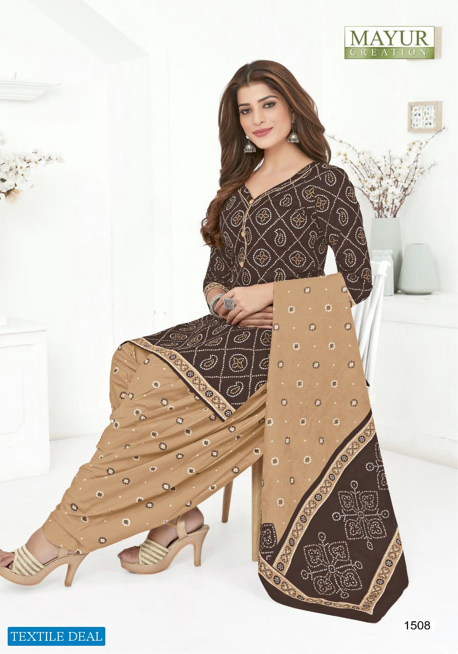 Mayur Bandhani Special Vol-15 Wholesale Pure Cotton Printed Dress Material