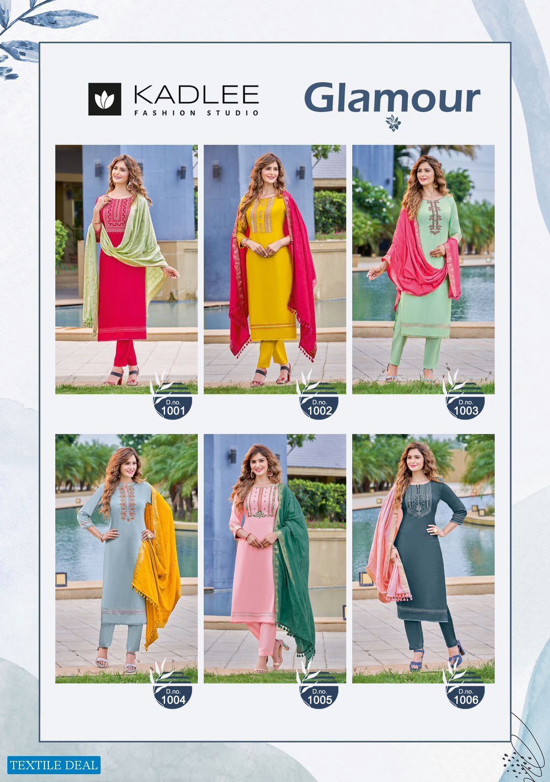 Kadlee Glamour Wholesale Fully Stitched 3 Piece Salwar Suits
