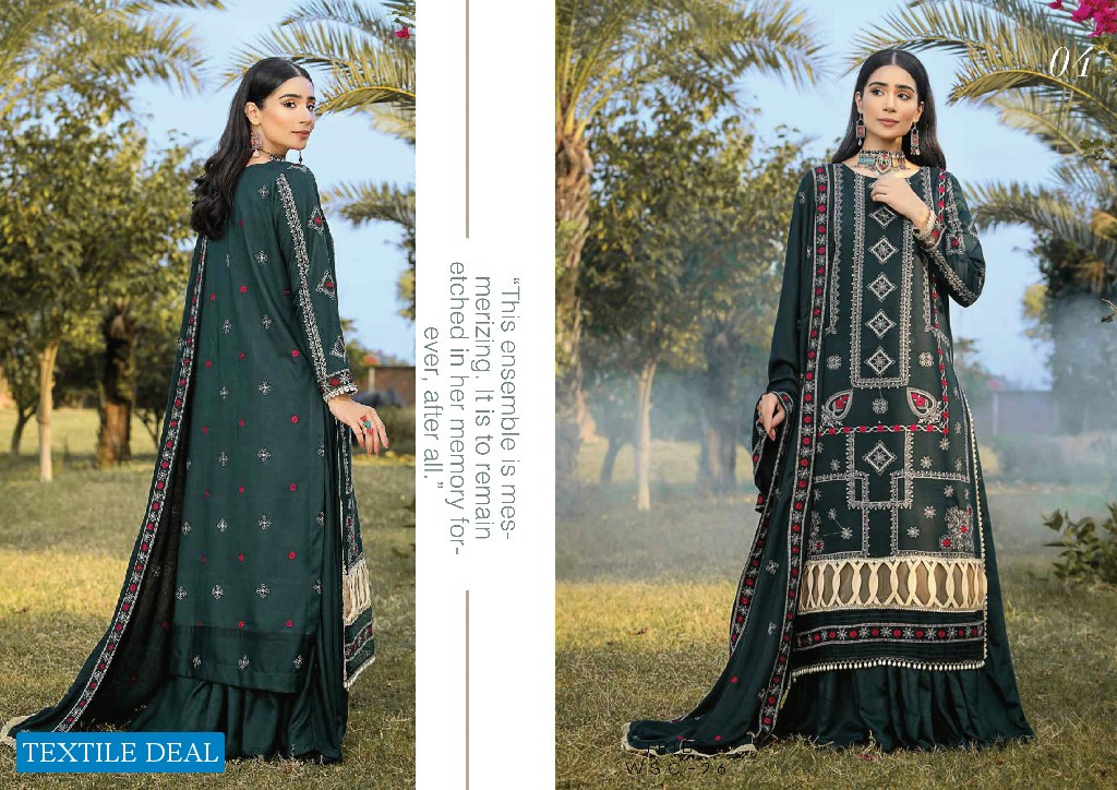 Parishay Dastak Embroidered Shawl Vol-1 Original Pakistani Dress