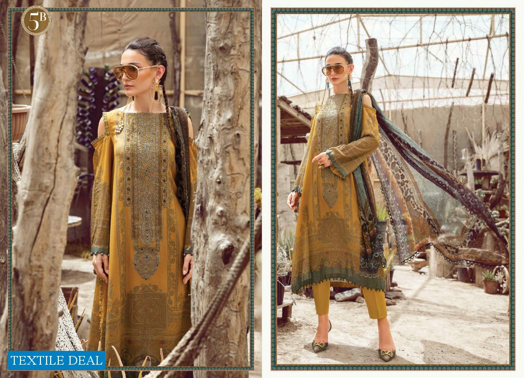 Mprints Maria B Desert Rose Fall Collection 2022 Winter Pakistani Dress