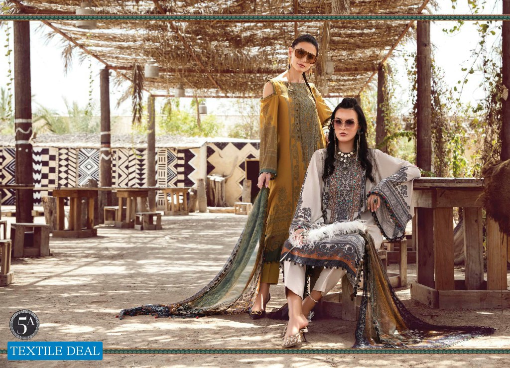 Mprints Maria B Desert Rose Fall Collection 2022 Winter Pakistani Dress