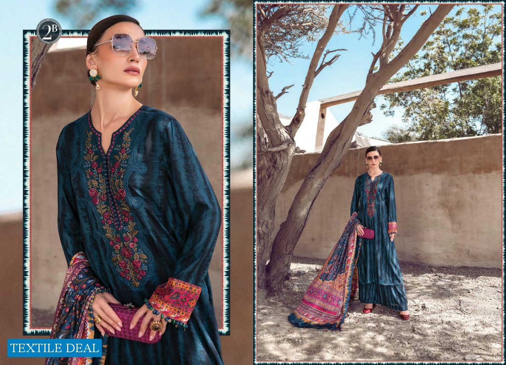 Mprints Maria B Desert Rose Fall Collection 2022 Winter Pakistani Dress