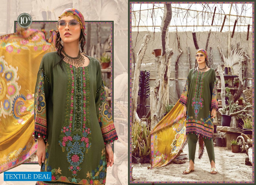 Mprints Maria B Desert Rose Fall Collection 2022 Winter Pakistani Dress