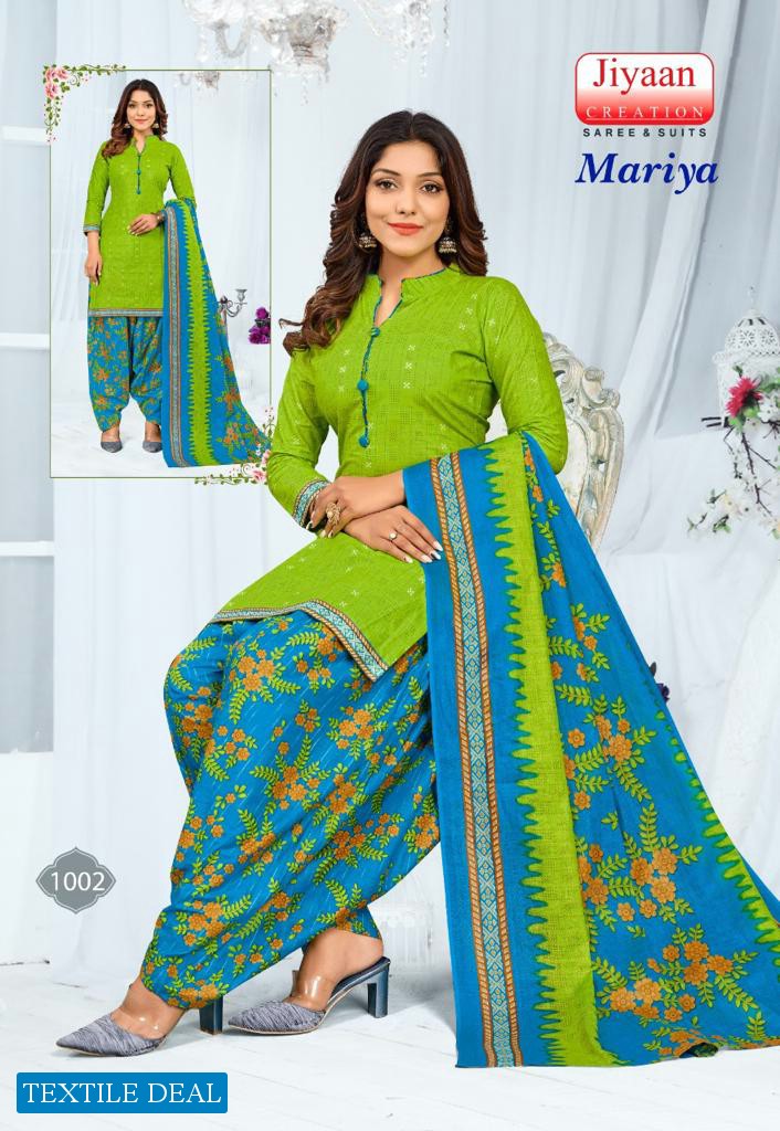 Jiyaan Mariya Wholesale Cotton Printed Dress Material