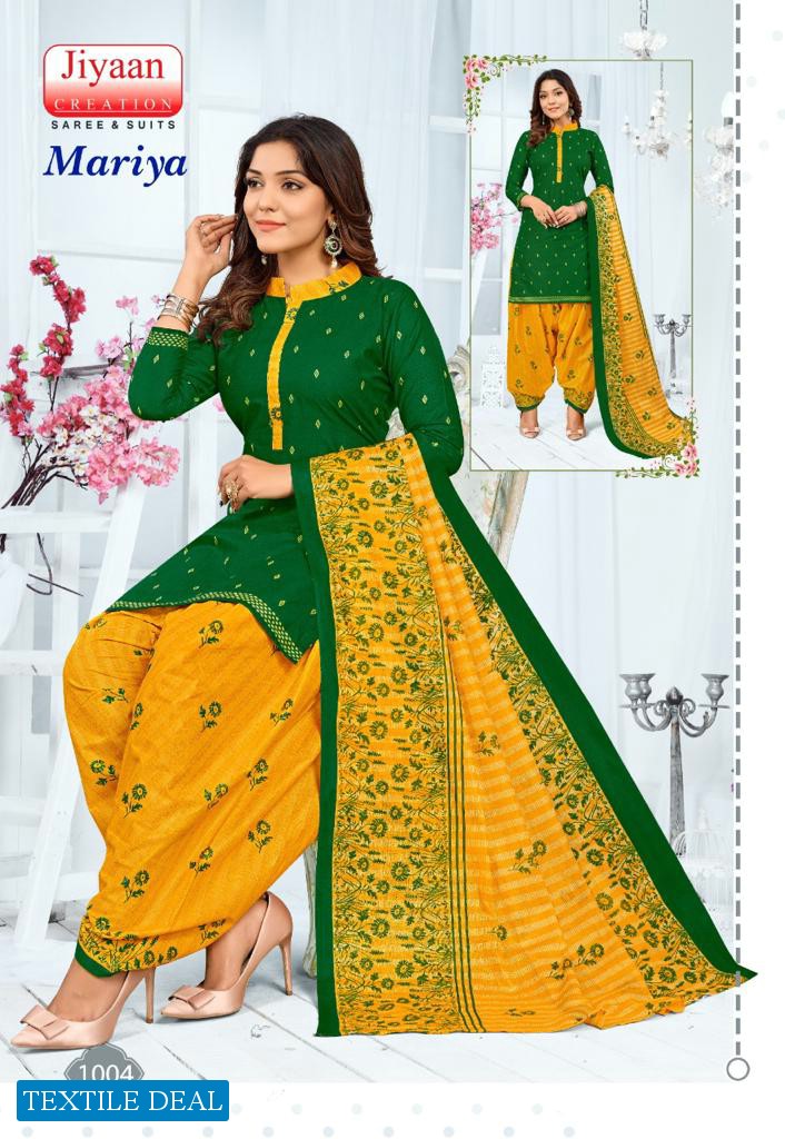 Jiyaan Mariya Wholesale Cotton Printed Dress Material