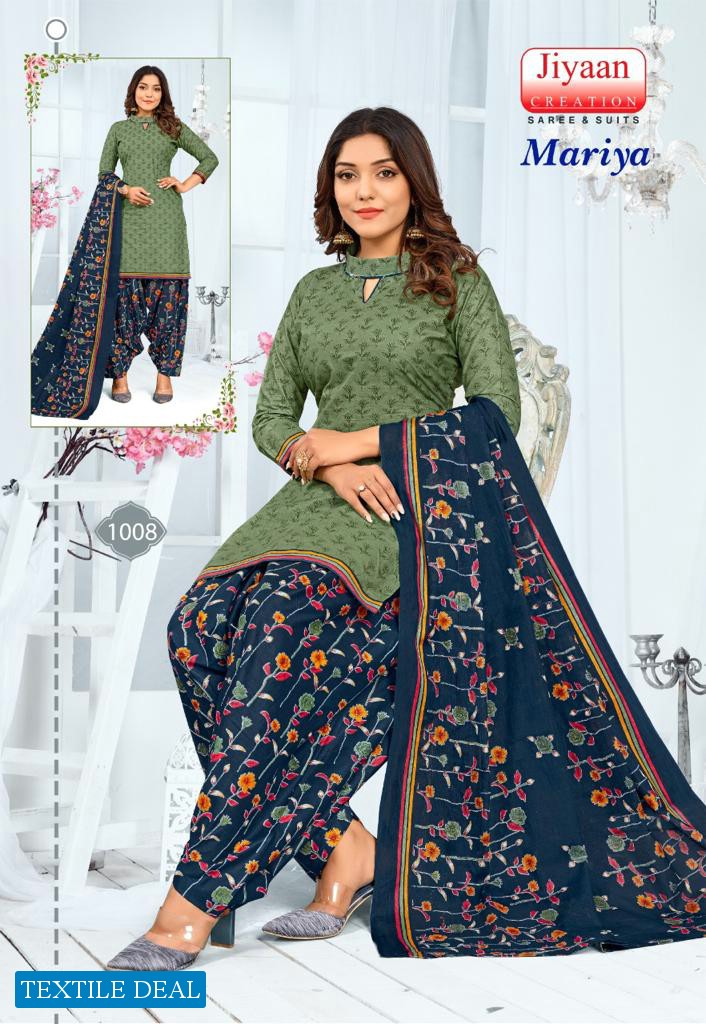 Jiyaan Mariya Wholesale Cotton Printed Dress Material