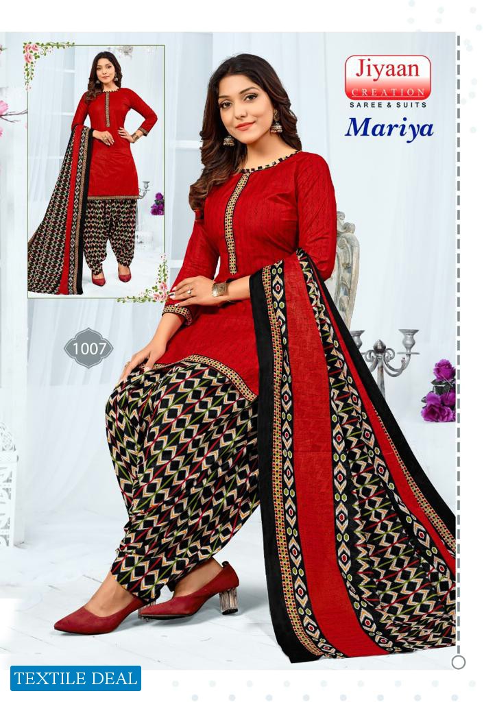 Jiyaan Mariya Wholesale Cotton Printed Dress Material