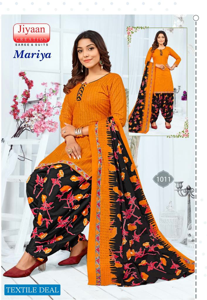 Jiyaan Mariya Wholesale Cotton Printed Dress Material