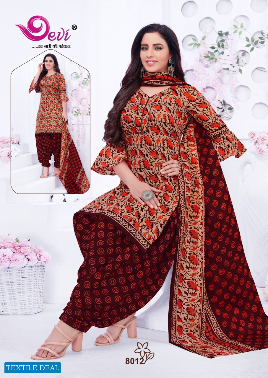 Devi Manchali Vol-8 Wholesale Pure Cotton Printed Dress Material