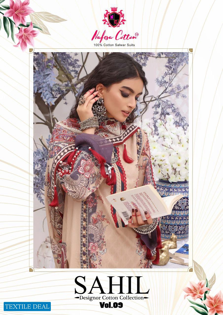 Nafisa Sahil Designer Cotton Collection Vol-9 Wholesale Lawn Cotton Printed Dress Material