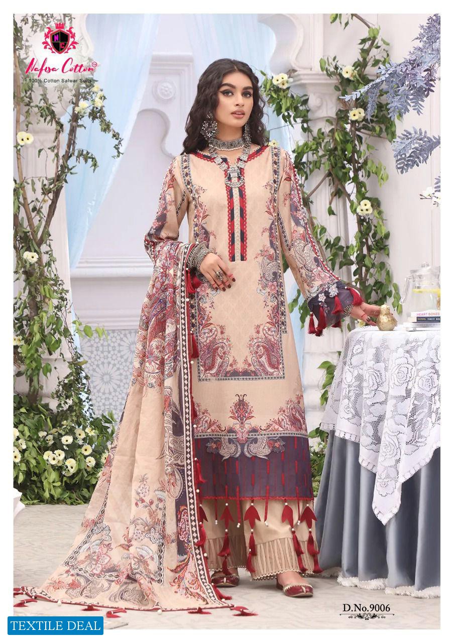 Nafisa Sahil Designer Cotton Collection Vol-9 Wholesale Lawn Cotton Printed Dress Material