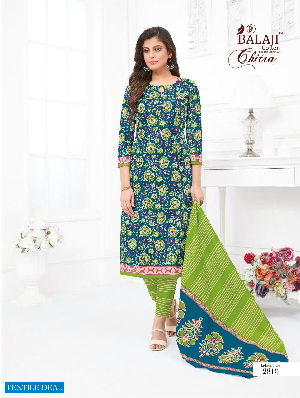 Balaji Chitra Vol-28 Wholesale Pure Cotton Printed Dress Material