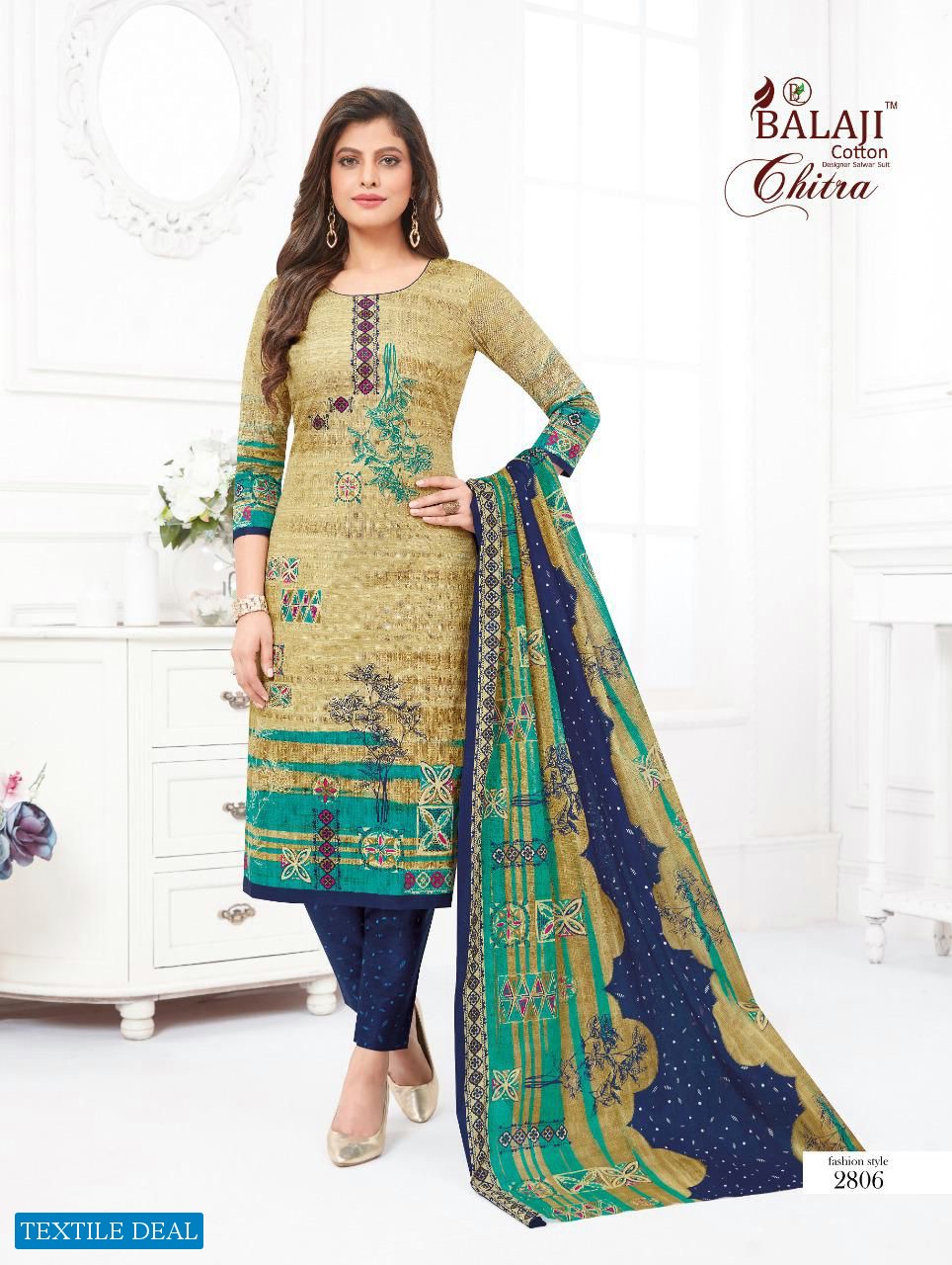 Balaji Chitra Vol-28 Wholesale Pure Cotton Printed Dress Material