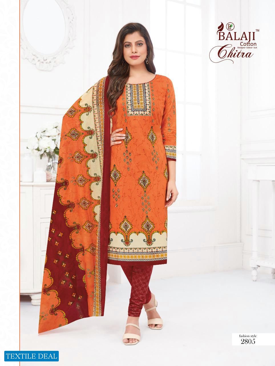 Balaji Chitra Vol-28 Wholesale Pure Cotton Printed Dress Material