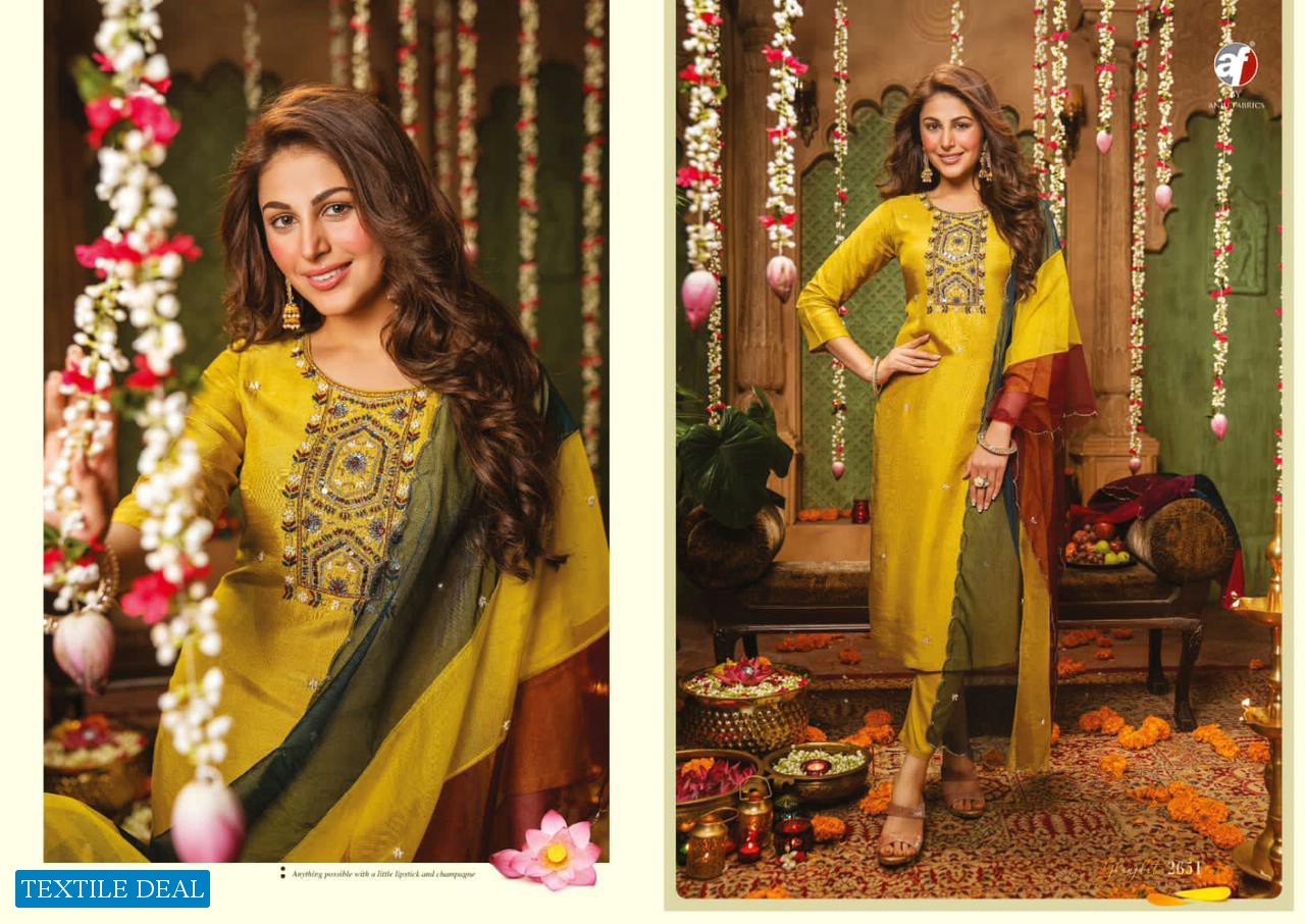 Anju Ghunghat Vol-7 Wholesale Heavy Kurti With Pant And Hand Work Dupatta