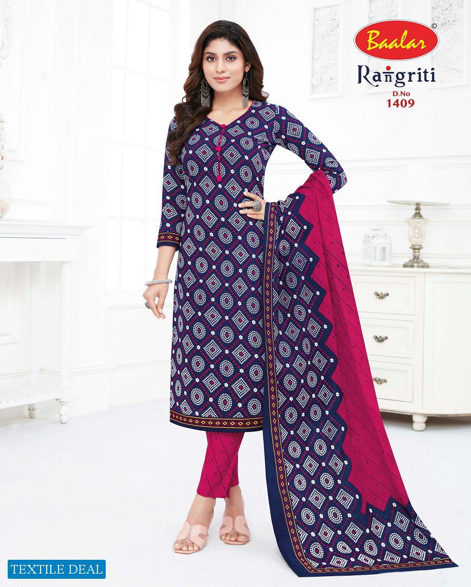 Baalar Rangriti Vol-1 Wholesale Pure Cotton Unstitched Dress Material