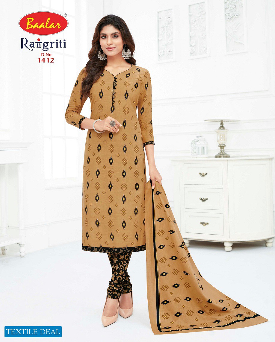 Baalar Rangriti Vol-1 Wholesale Pure Cotton Unstitched Dress Material