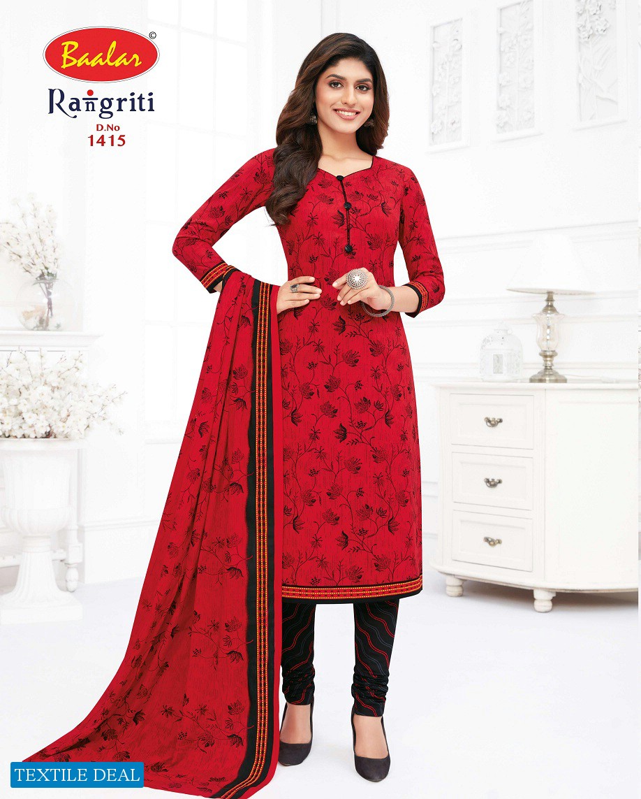 Baalar Rangriti Vol-1 Wholesale Pure Cotton Unstitched Dress Material