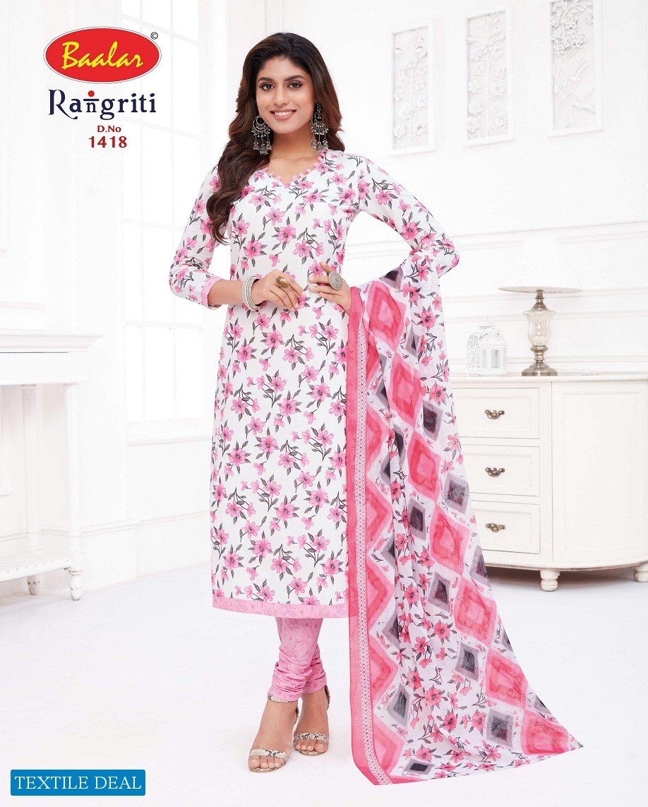 Baalar Rangriti Vol-1 Wholesale Pure Cotton Unstitched Dress Material
