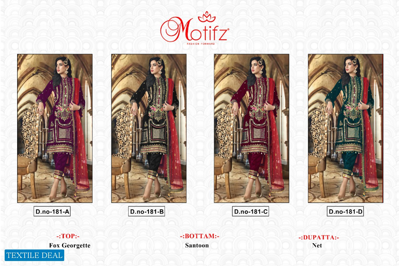 Motifz D.no 181 Wholesale Pakistani Concept Salwar Suits