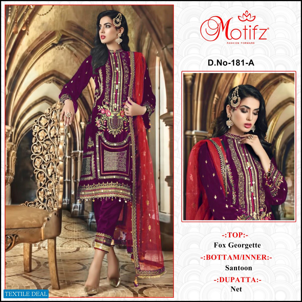 Motifz D.no 181 Wholesale Pakistani Concept Salwar Suits