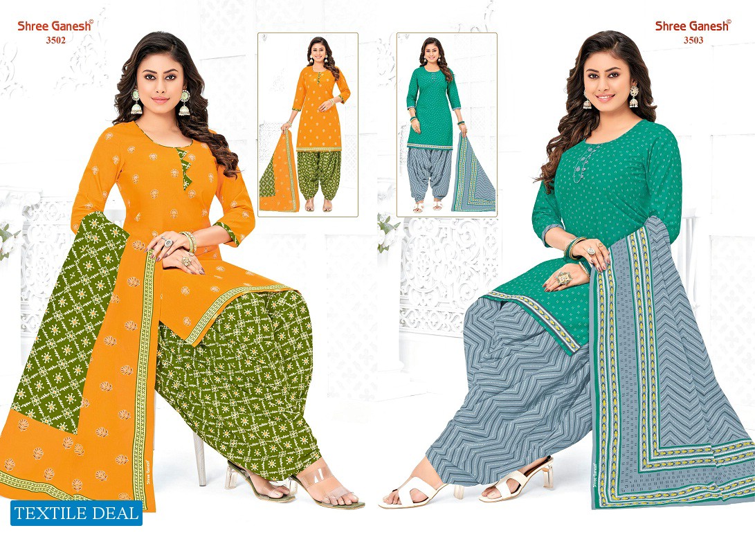 Shree Ganesh Hansika Vol-15 Wholesale Patiyala Unstitched Dress Material