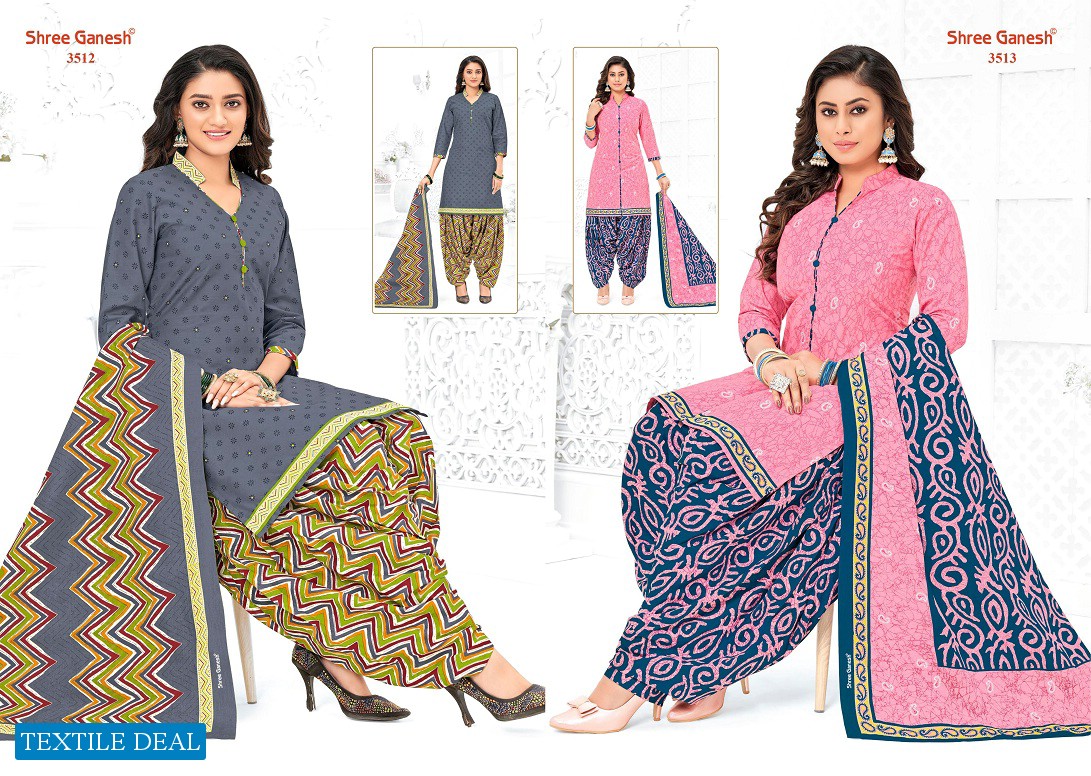 Shree Ganesh Hansika Vol-15 Wholesale Patiyala Unstitched Dress Material