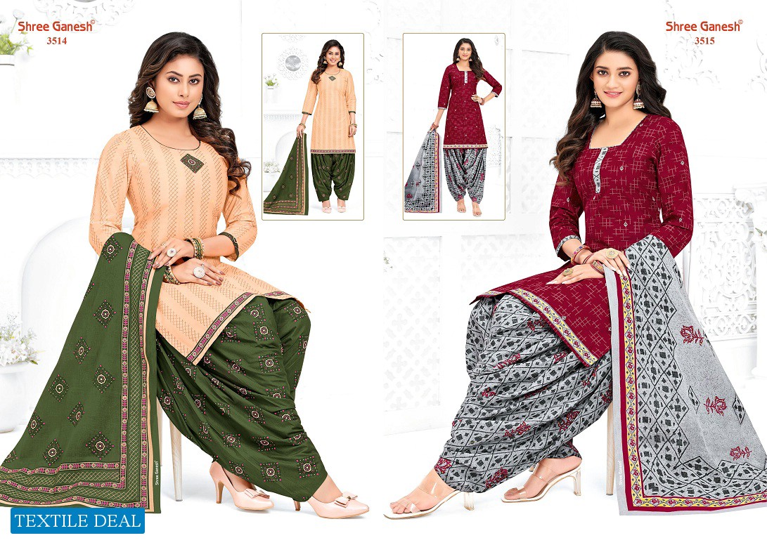 Shree Ganesh Hansika Vol-15 Wholesale Patiyala Unstitched Dress Material