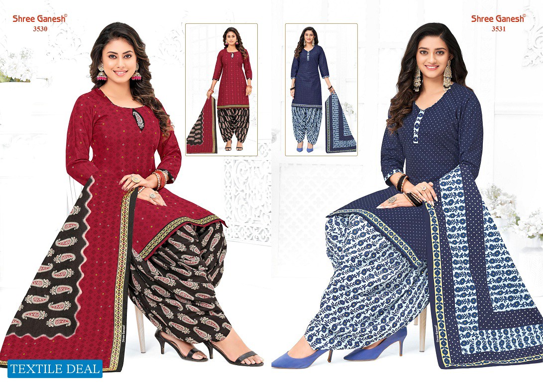 Shree Ganesh Hansika Vol-15 Wholesale Patiyala Unstitched Dress Material