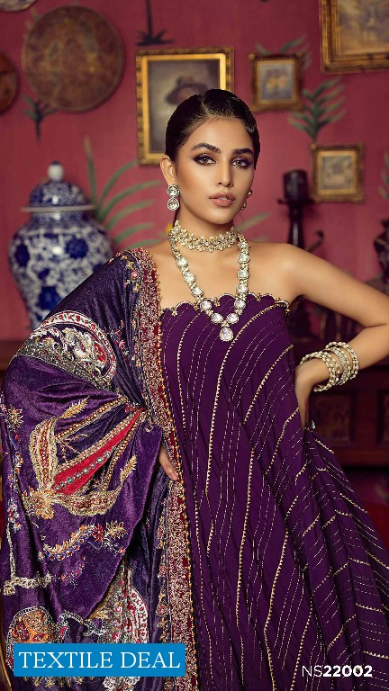 Gul Ahmed Noor E Chasham Velvet Shawl 2022 Original Pakistani Salwar Suits