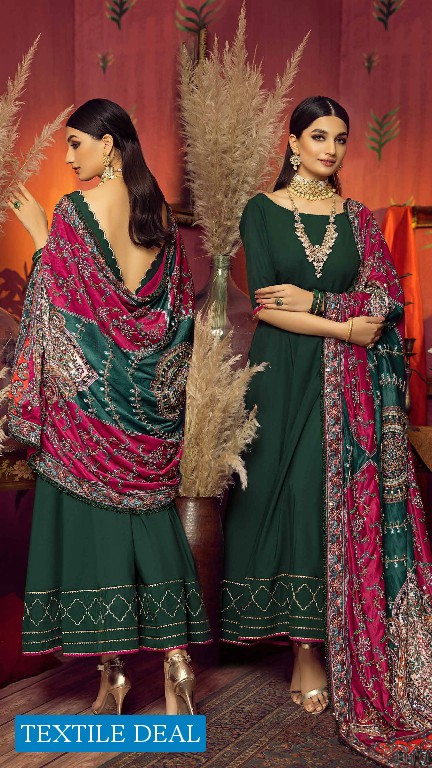Gul Ahmed Noor E Chasham Velvet Shawl 2022 Original Pakistani Salwar Suits
