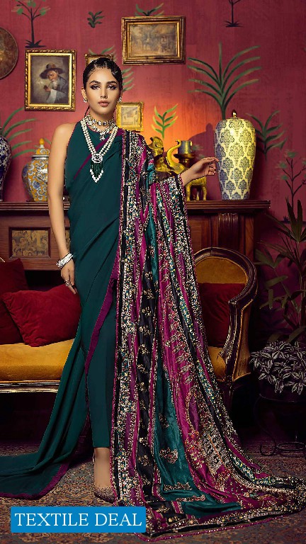 Gul Ahmed Noor E Chasham Velvet Shawl 2022 Original Pakistani Salwar Suits