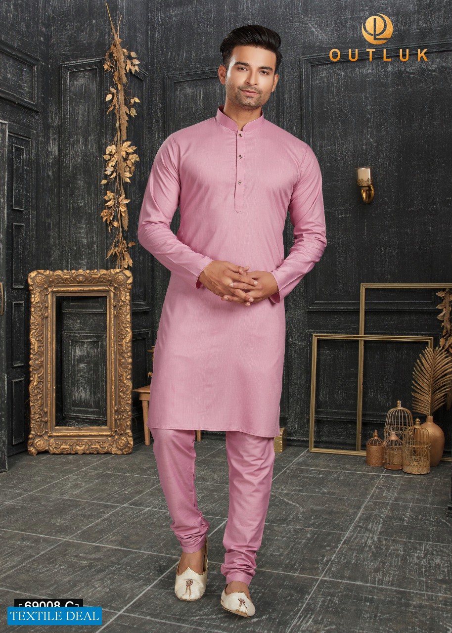 OUTLOOK VOL 69 C COTTON MENS KURTA PAJAMA PAIR WESTERN WEAR