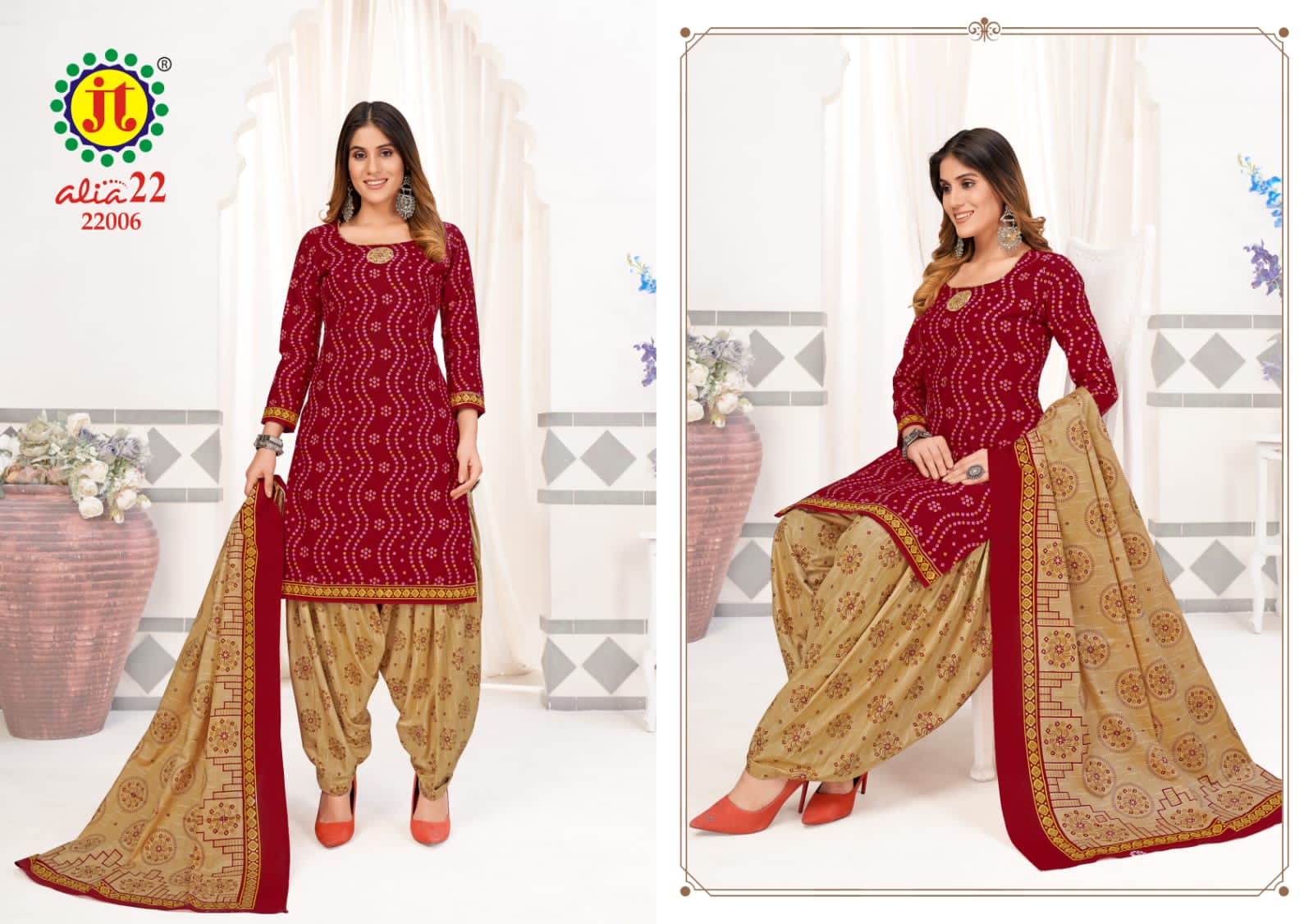 JT Alia Vol-22 Wholesale Cotton Printed Dress Material