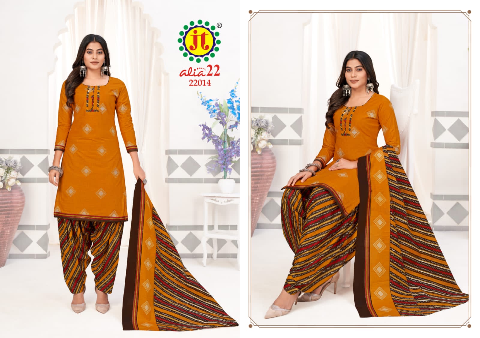 JT Alia Vol-22 Wholesale Cotton Printed Dress Material