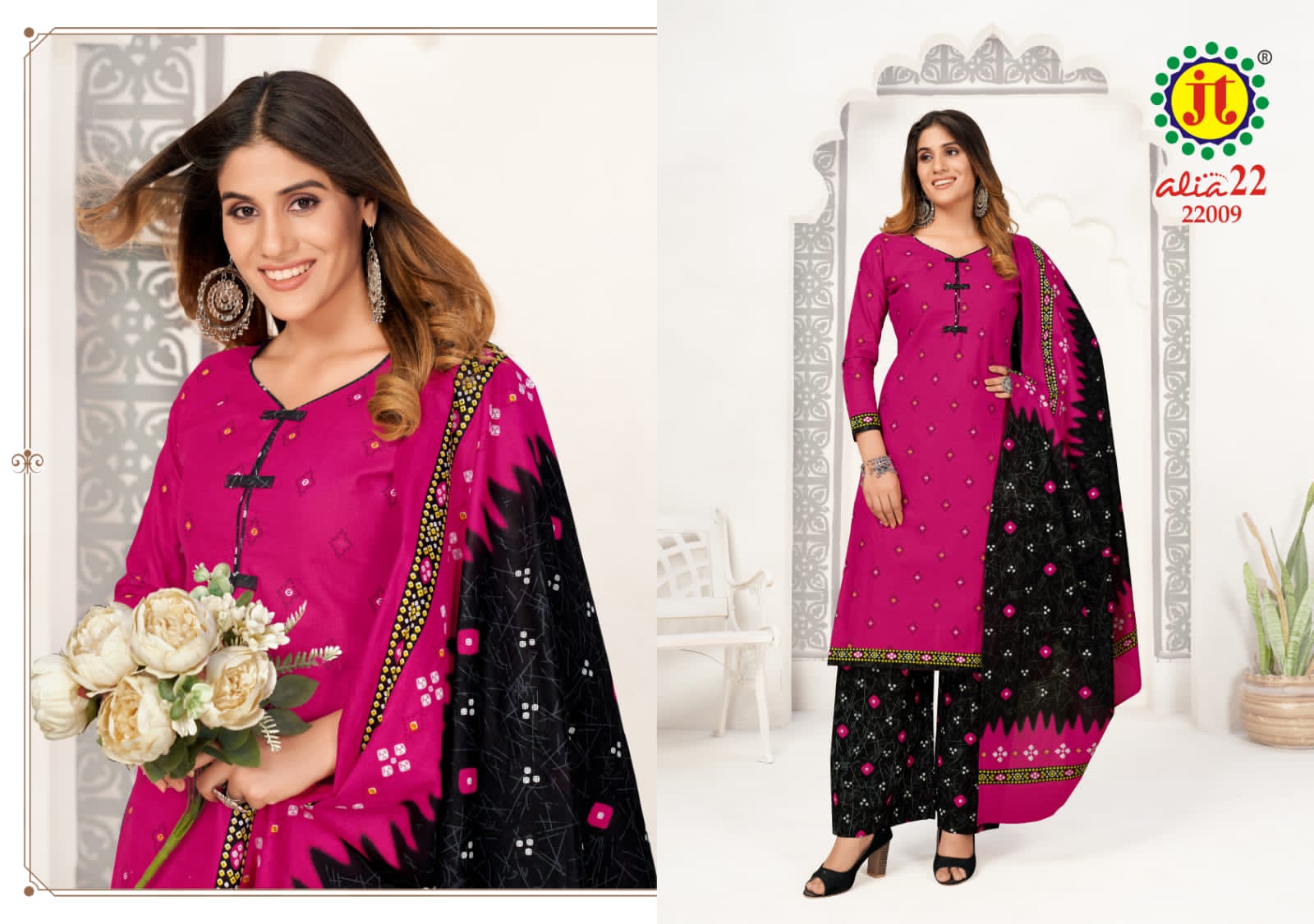 JT Alia Vol-22 Wholesale Cotton Printed Dress Material