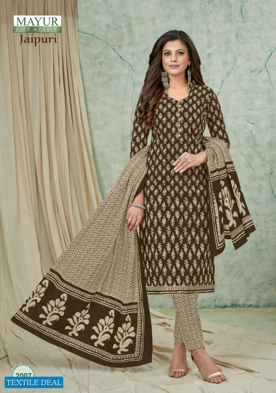 Mayur Jaipuri Vol-2 Wholesale Pure Cotton Printed Dress Material